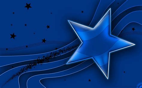 Blue Star Wallpaper Hd