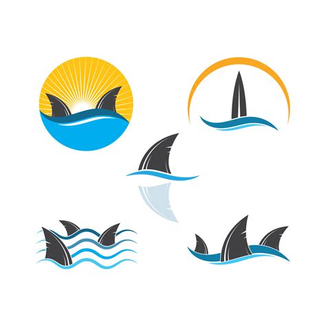 shark fin icon vector illustration 20661214 Vector Art at Vecteezy