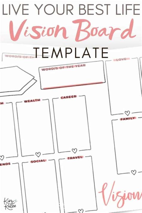 How to Make Your Vision Board Template (Free Worksheet)