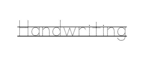 Dotted Line Font For Tracing - Printable Form, Templates and Letter