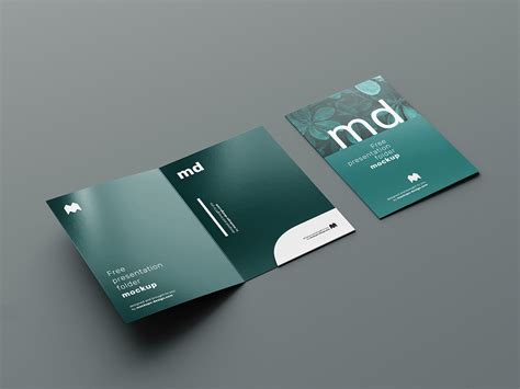 Free presentation folder mockup - Mockups Design