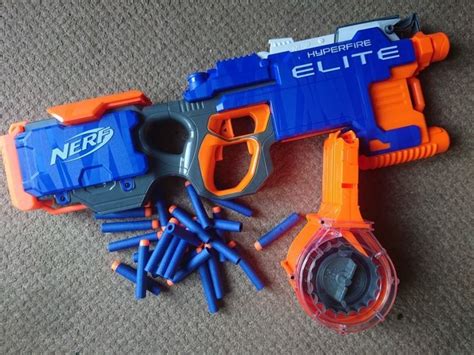 Nerf N-strike Elite Hyperfire Blaster - the fastest Nerf so far