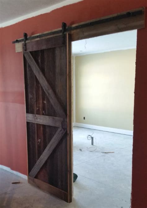 British Brace Barn Door Room Divider Made From Reclaimed Pine - Etsy