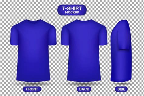 Plain Blue T-Shirt Design | 3D Style T-Shirt Mockup