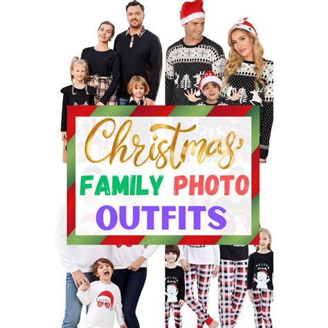 Stylish Christmas Photo Outfits for the Whole Family - Amys DIY Frugal Life