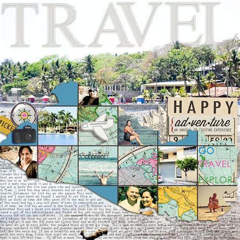 244 best Scrapbook Layouts (Travel) images on Pinterest | Scrapbook ...