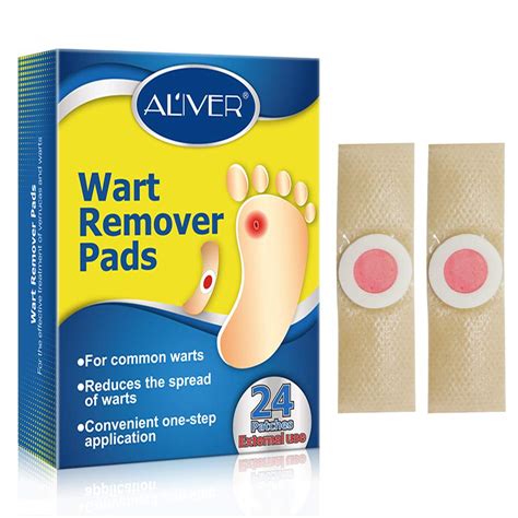 Buy Wart Removal Plasters, 24Pcs Wart Remover for Hands Feet Corn ...