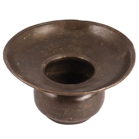 Brass Hand Spittoon from Northern India