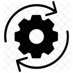 Automated Solution Icon - Download in Glyph Style