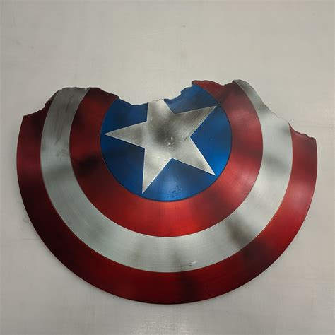 Captain America Broken Shield Metal Prop Replica Avengers - Etsy