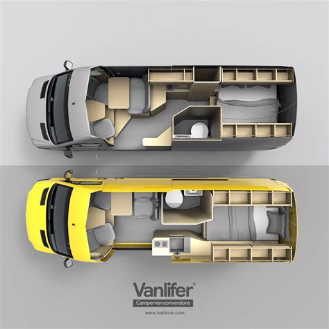 VANLIFER Conversions - Here is a few layouts for a LWB Mercedes ...