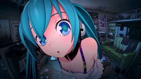 HD wallpaper: anime, fisheye lens, Vocaloid, Hatsune Miku, anime girls ...