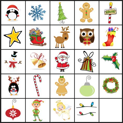 Free Printable Christmas Memory Game Cards - Printable Templates