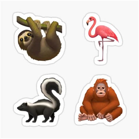 "Animal Emoji Sticker Pack" Sticker for Sale by landonromana9 | Redbubble