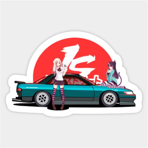 JDM X ILLEGALSTREET X ANIME - Drift Car - Sticker | TeePublic