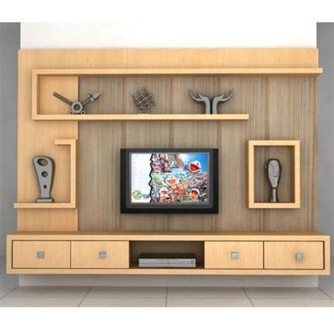 Wall Mounted Wooden TV Cabinet, For Residential, Rs 1200 /square feet ...