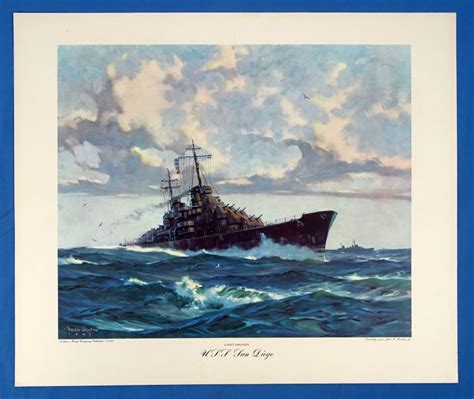 1944 Print of the USS San Diego – Griffin Militaria