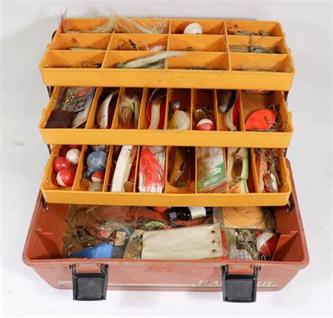 LARGE FISHING TACKLE BOX FULL OF TACKLE