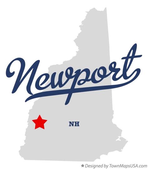 Map of Newport, NH, New Hampshire