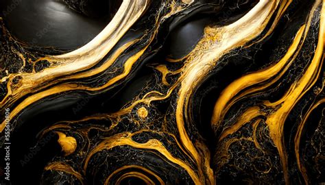 Gold and black luxurious marble textured background. Abstract design ...