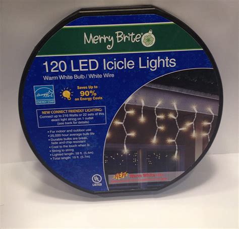 Merry Brite 120 LED Icicle Lights : Amazon.in