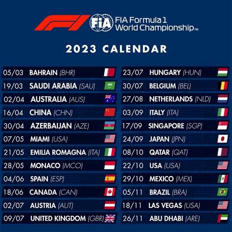 Formula 1 announces record-breaking 24 race calendar for 2023 | Nestia