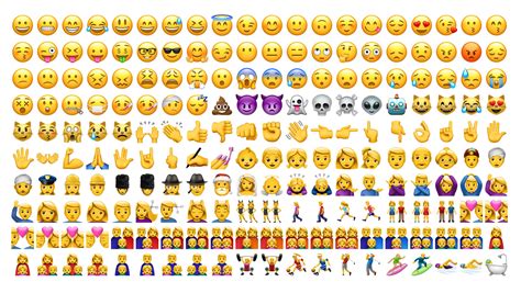 iOS 10 Emoji Changelog