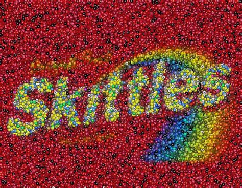 Skittles Mosaic Digital Art by Paul Van Scott