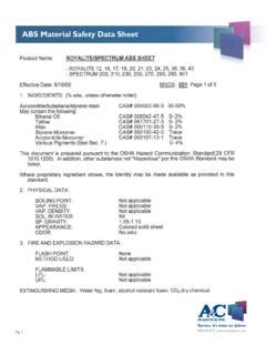 ABS Material Safety Data Sheet - acplasticsinc.com / abs-material ...