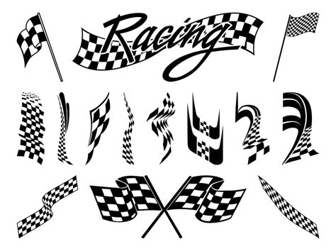 Racing Flags Graphics Set Vector Art & Graphics | freevector.com