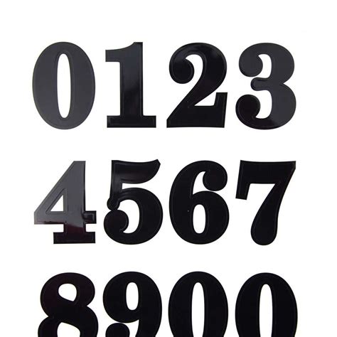 Bold Number Stickers, Black 1-1/2-Inch, 24-Piece | Tatuagem de numeros ...