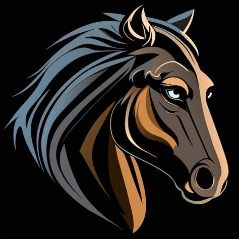 Premium Vector | Majestic horse art in vector