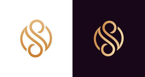 Download beautiful luxury letter ss monogram in infinity shape elegant ...