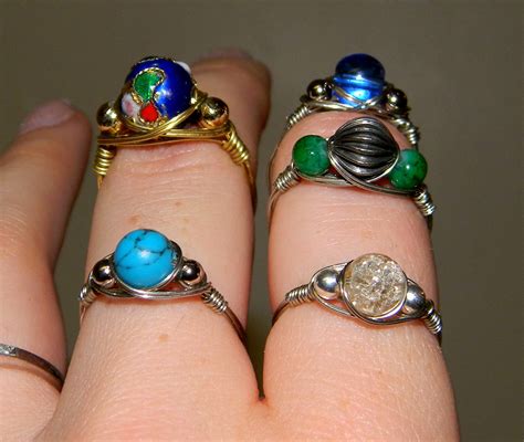 Amuse Me Write Now: Wire Wrapped Rings