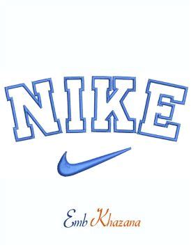 Nike Blue Logo And Symbol Machine Embroidery Design Nike Logo Machine ...