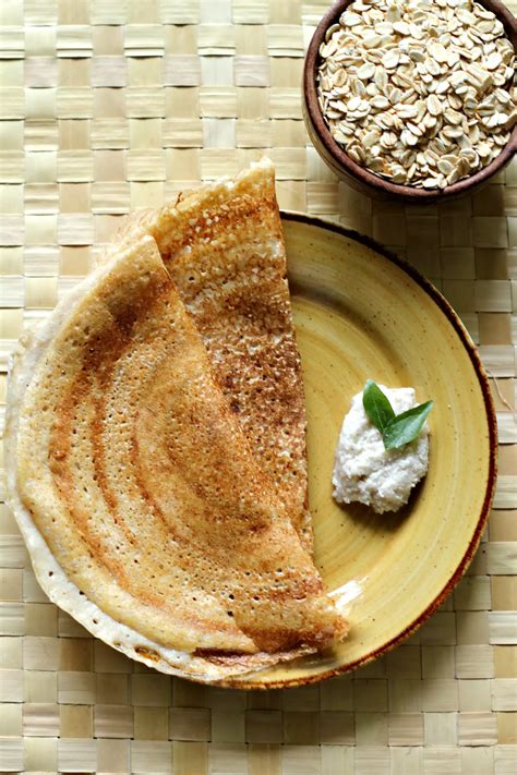 Oats Dosa - No Fermentation Required - Ruchik Randhap