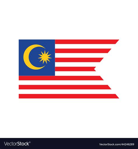 Malaysia flag icon design Royalty Free Vector Image