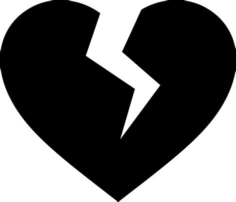 Clipart - Broken heart icon