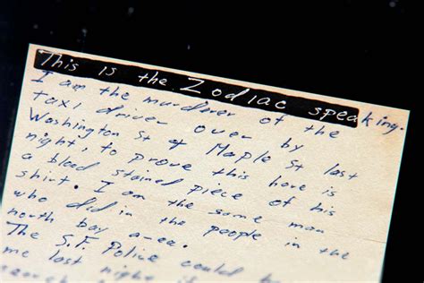 The Enigmatic Zodiac Killer Letters: A Chilling Connection To A ...