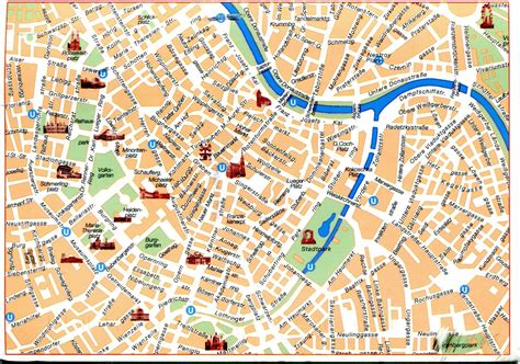 Vienna tourist attractions map - Vienna travel map (Austria)