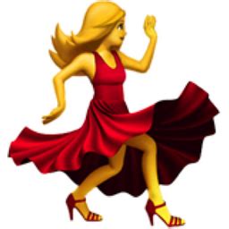 Woman Dancing Emoji (U+1F483)