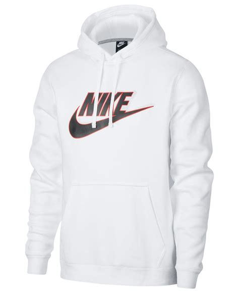 Nike Fleece Sportswear Futura Logo Hoodie S in White for Men - Lyst