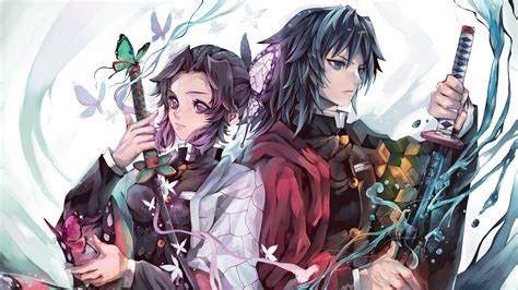 Kimetsu no Yaiba Giyu Tomioka And Shinobu Kocho UHD 4K Wallpaper | Pixelz