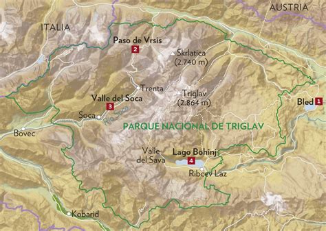 Triglav National Park Map