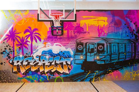 Basketball Court Graffiti for VIP Client