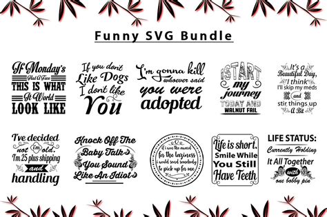 Funny Quotes SVG Bundle By teewinkle | TheHungryJPEG.com