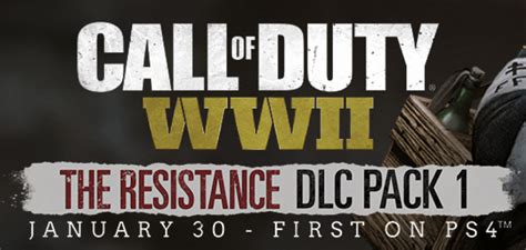 First Call of Duty: WWII DLC Pack The Resistance Emerges Today ...