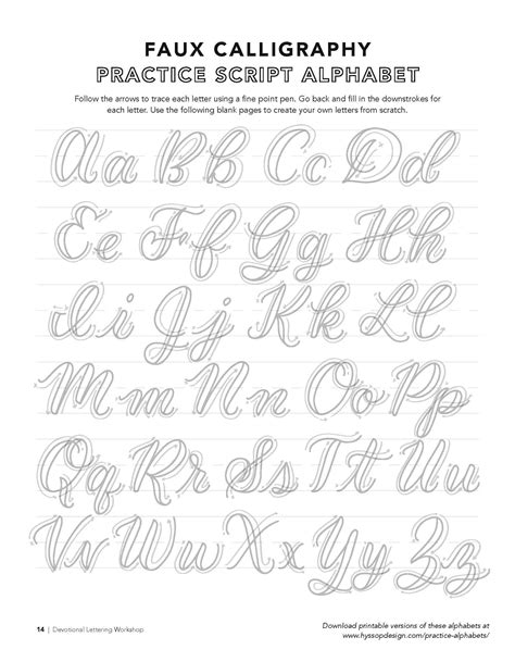 Free Calligraphy Alphabets — jacy corral | Faux calligraphy alphabet ...