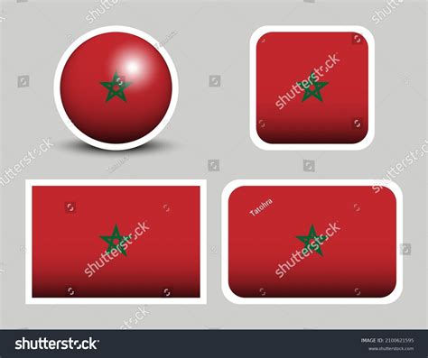 Flags Vector Morocco Vector Illustration Set Stock Vector (Royalty Free ...