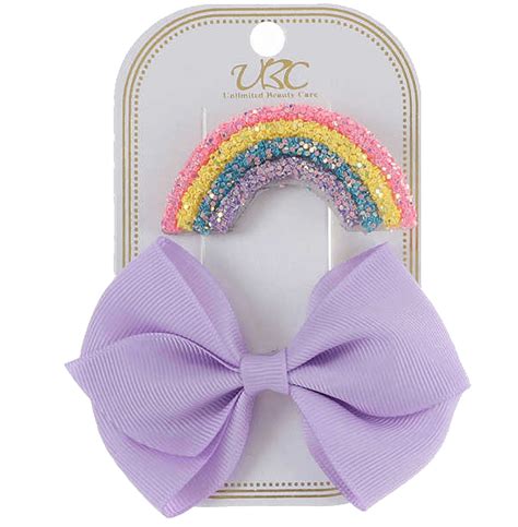 Rainbow Hair Clip Set | eBay